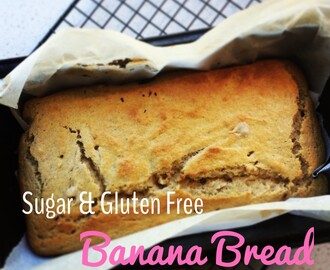 Simple Gluten and Sugar Free Banana Bread