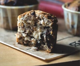 Muffins aux pépites de chocolat (sans oeuf, sans lait)