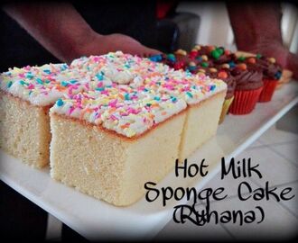 Hot Milk Vanilla Sponge Cake
