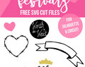 FREE Cut Files for February - SVG and DXF for Silhouette and Cameo