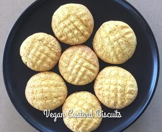 Custard Biscuits (Vegan & Sugar Free)