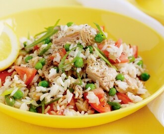 Como hacer ensalada de arroz y atún