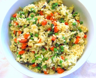 Receta vegetariana: arroz primavera o simplemente un buen arroz con verduras