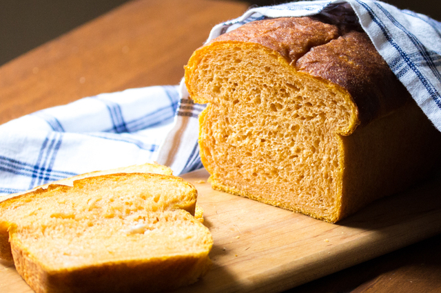 Sweet Potato Bread with Honey | #BreadBakers