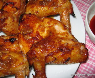 Ginger and Hoisin Sauce Roasted Chicken Wings