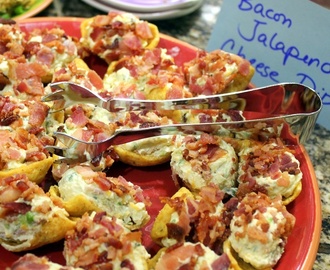 Bacon Jalapeno Popper Cheese Dip Appetizers BItes