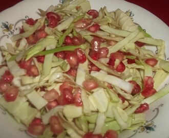 Cabbage Pomegranate Seeds Salad