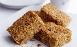 Coconut and cranberry flapjacks