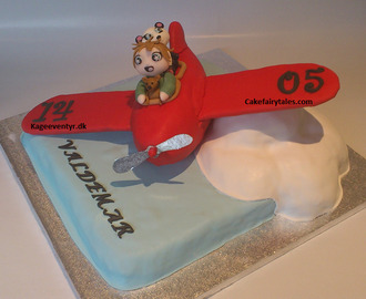 3D flyver og himmel cupcakes