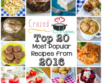 Top 20 Most Popular Recipes from 2016