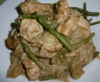 Globecooking recipe : Nyonya Chicken, Potato and Green Bean Curry (Malaysia)