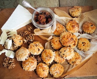 Day Five on the Advent Calendar and Mini Cheese, Cranberry and Walnut Scones Recipe