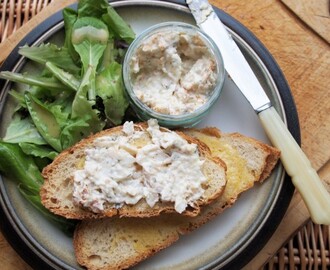 Fish on Friday: Smoked Haddock Spread with Sourdough Toast and Mesclun Leaves