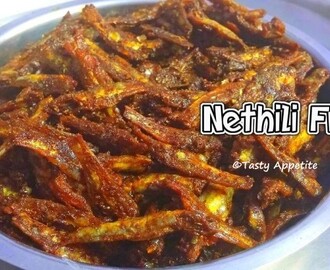Nethili Fry / Spicy Anchovy Fry - Easy Video Recipe