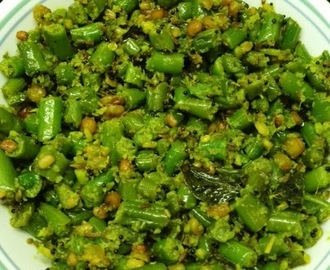 Green Beans Sabzi version II / Hurlikayi Palya version II