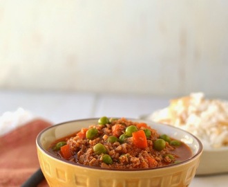 Vegetarian Lebanese Stew with Peas and Rice (Bazelle with Riz) for #Food of the World