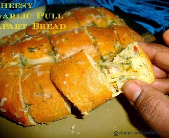 Easy Cheesy Garlic Pull Apart Bread / Cheese And Garlic Crack Bread Recipe