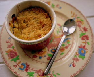 February Tea Time Treats and Apricot, Orange and Almond Individual Crumbles