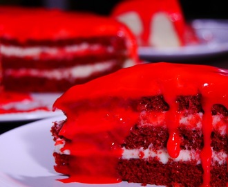 【ハロウィーン】血のベルベットケーキ
