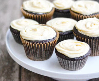 Stout Cupcakes with Baileys Cream Cheese Icing