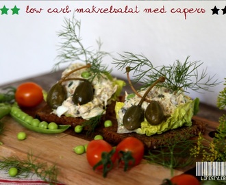 Low carb røget makrelsalat med capers og æg