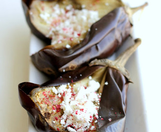 Starbooks: MENU TAKE ME BACK TO ISTANBUL- ROAST SPLIT AUBERGINES WITH GOAT'S CHEESE