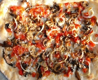 Recept pizza ai funghi * pizza met champignons