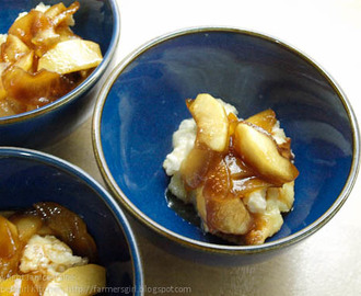 Rice Pudding with Butterscotch Apples