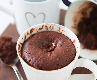 Svampet chokoladekage i en kop :-)