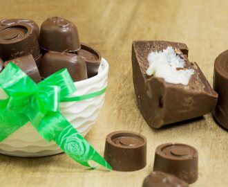 Easy Coconuty Cream Filled Chocolates / Suprise Inside Bounty Inspired Chocolates