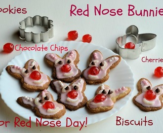 Red Nose Day: Do Something Funny for Money! Red Nose Bunnies (Biscuits/Cookies) Recipe