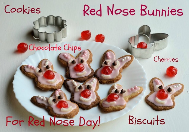 Red Nose Day: Do Something Funny for Money! Red Nose Bunnies (Biscuits/Cookies) Recipe
