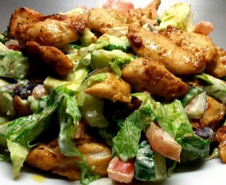 Salade met gegrilde kip