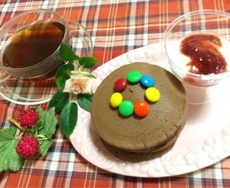 リプトンイエローラベル 紅茶と頂くひらめき朝食☆カラフルチョコパンケーキ