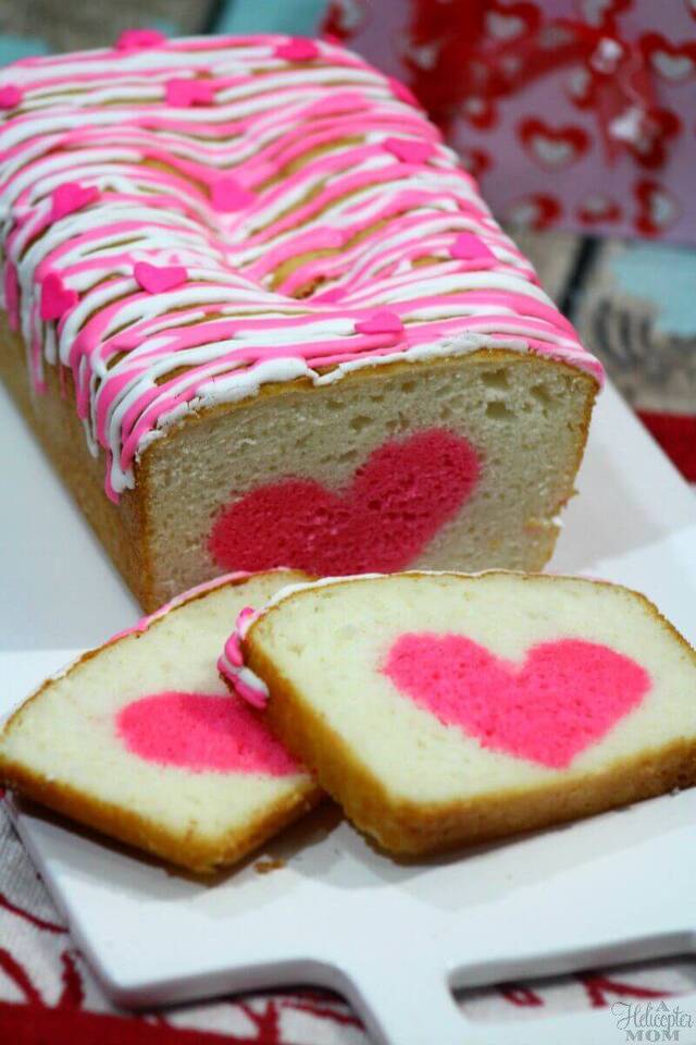 Easy Valentine’s Day Dessert – Vanilla Strawberry Heart Cake