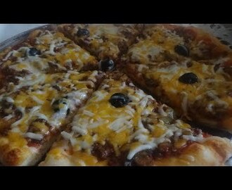 pizza italienne /بيزا مصنوعة بأروع عجينة