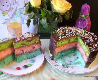 Torta de colores