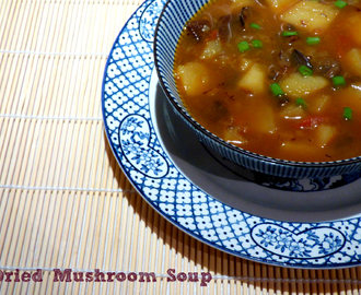 Dried mushroom soup