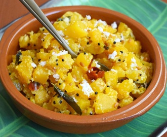 Pumpkin Poriyal /பரங்கிக்காய்  பொரியல் / Pumpkin Stir Fry - South Indian Style