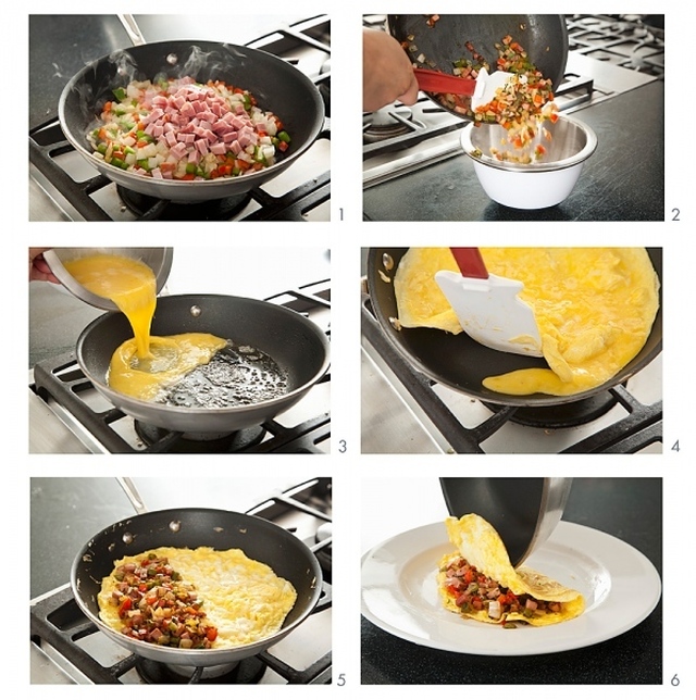 Como hacer un omelette relleno facil