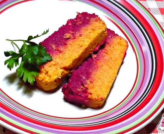 Receta colorida: Terrina de pescado con zanahoria y remolacha