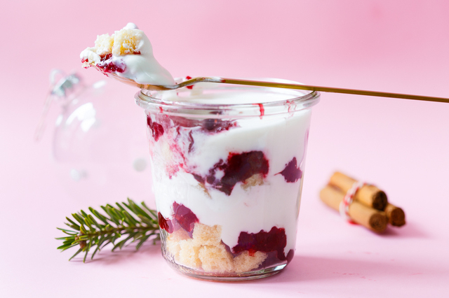 Cranberry trifle