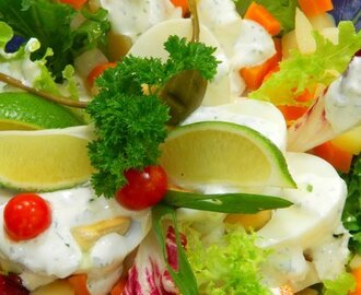 Tojásos saláta fűszeres öntettel