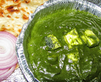 Palak Paneer-Spinach and Cheese Curry