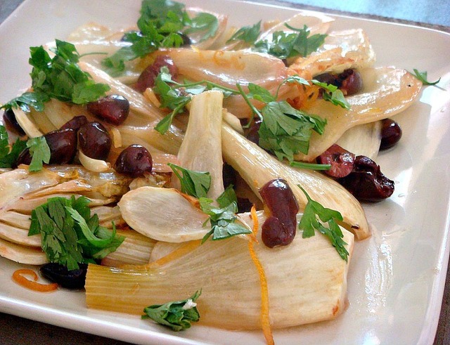 Baked Fennel with Lemon and Olives