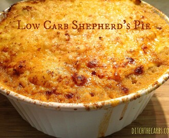 Low Carb Shepherd’s Pie – with Cauliflower Mash