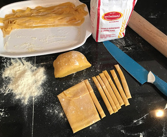 Fresh egg pasta - Homemade tagliatelle