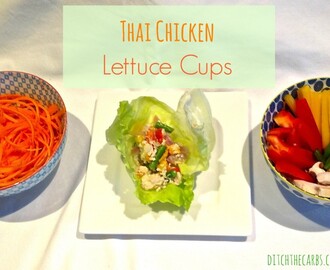 Thai Chicken Lettuce Cups