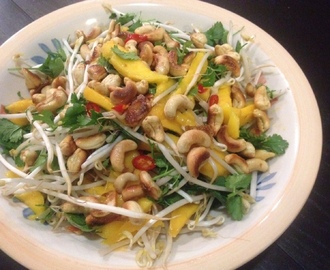 Asian Bean Sprout and Mango Salad