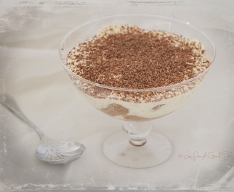Tiramisu with zabaglione mascarpone cream